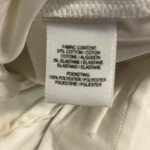 Derek Lam 10 Crosby Womens Cropped Pants Size 8 White High Rise Ankle Length‎ - Picture 7 of 7